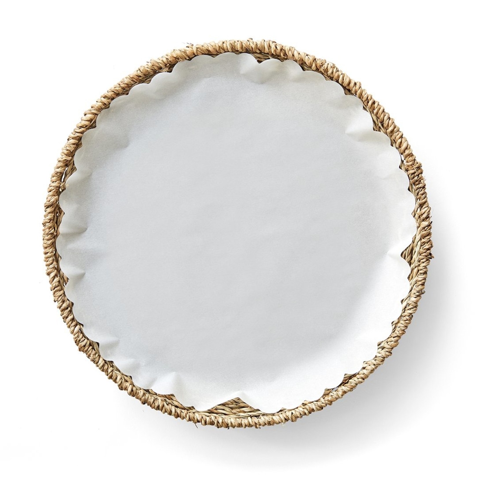 Plate & Pattern Woven Seagrass Plates & Parchment Paper Liners