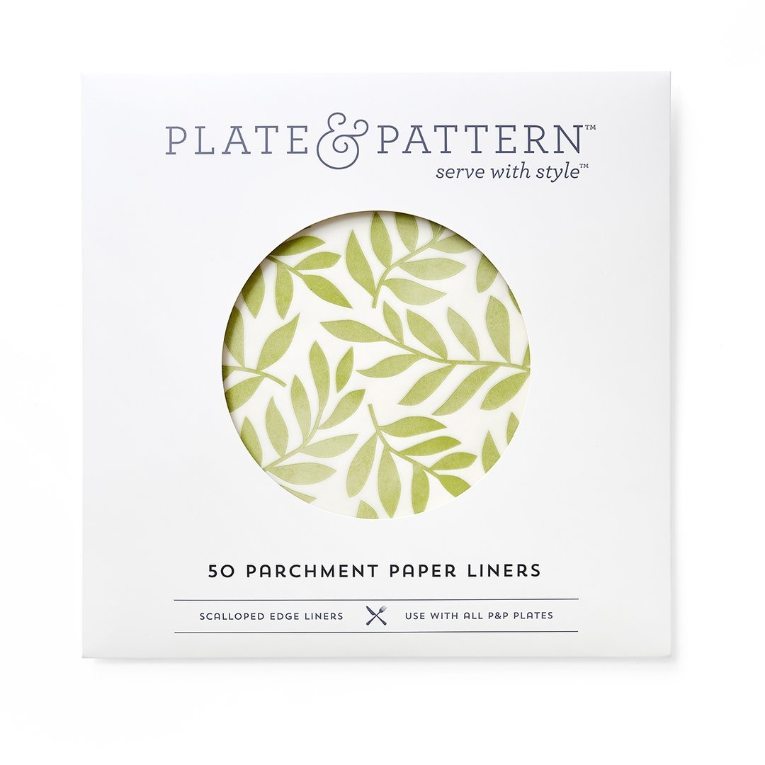 Plate & Pattern Parchment Paper Liners - White , 11.75