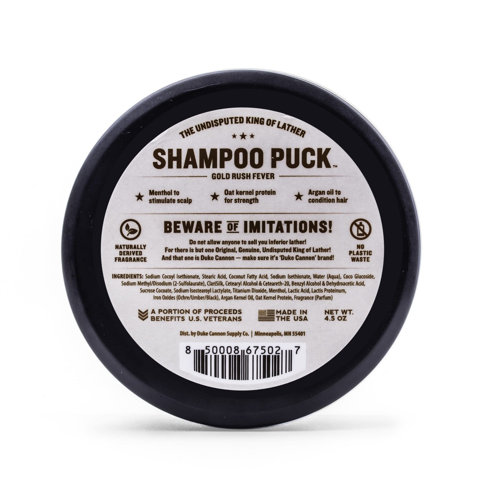 Duke Cannon Supply Co Shampoo Puck - Gold Rush Fever