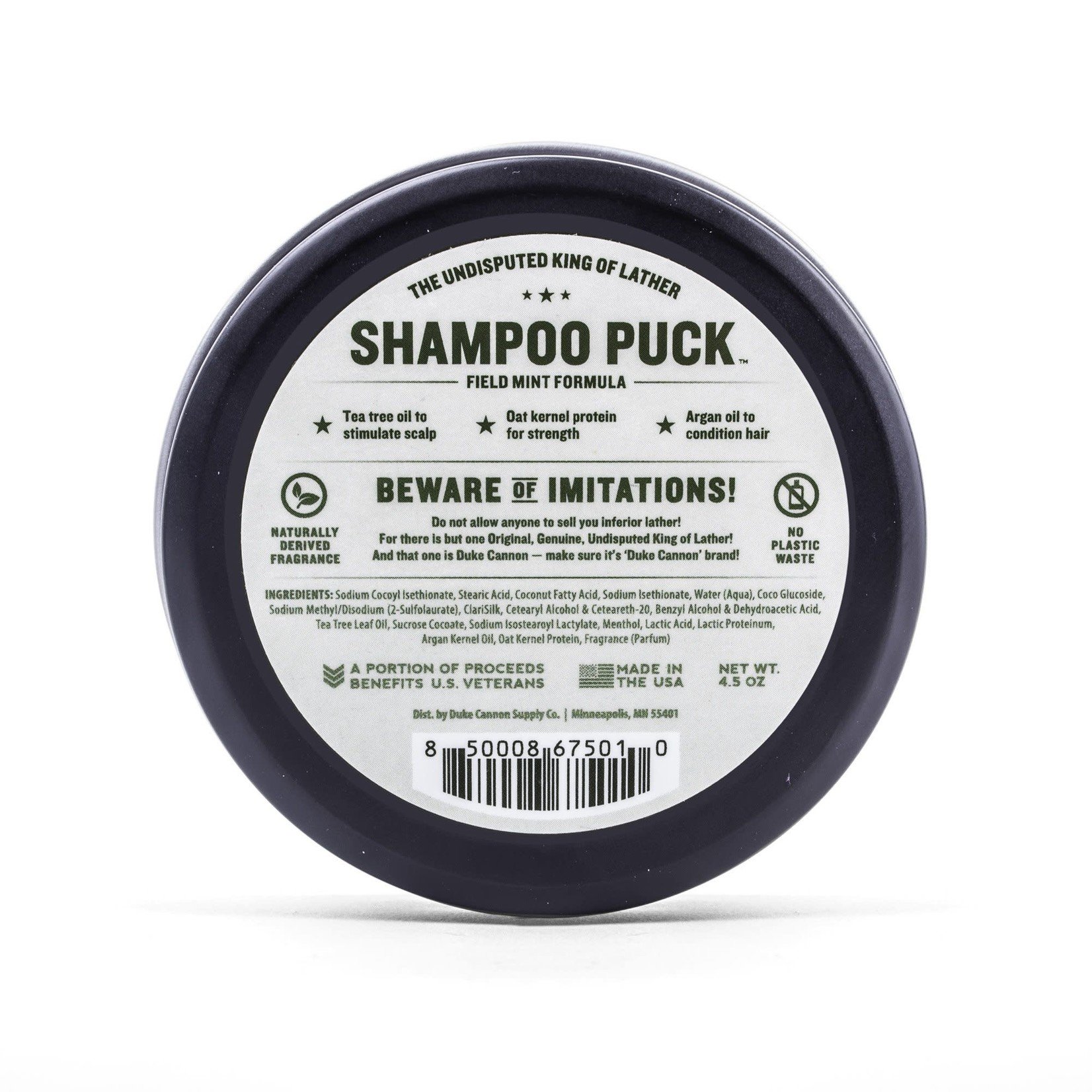 Duke Cannon Supply Co Shampoo Puck - Field Mint