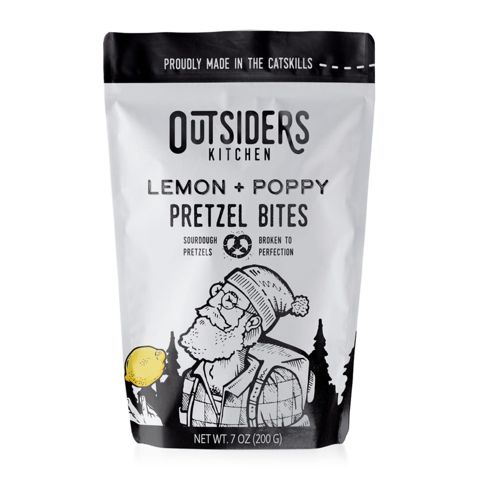 Outsiders Kitchen Pretzel Bites - lemon + poppy