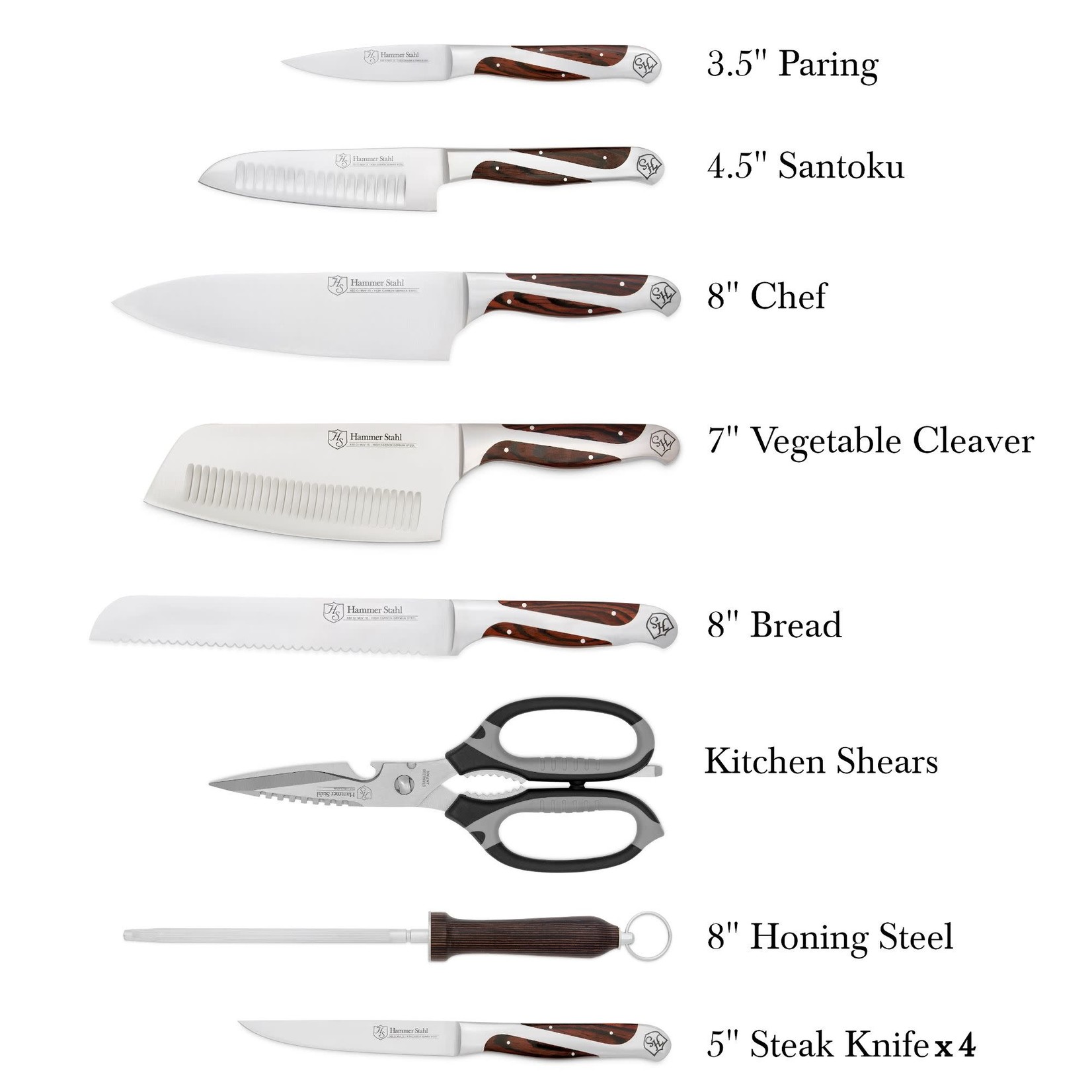 Hammer Stahl 12 Piece Cutlery Set