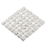 Skyros Designs Hand Woven Square Trivet - White