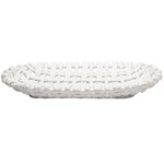 Skyros Designs Hand Woven Oval Basket - White