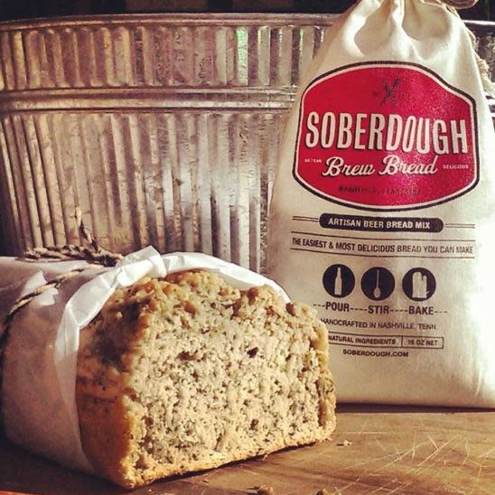 Soberdough Roasted Garlic Brew Bread
