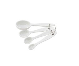 Crofthouse Collection(TM) Measuring Spoons, Set of 4, Includes: 1/4 tsp,  1/2 tsp, 1 tsp, 1 tbsp, Melamine - The Fancy Frog Boutique