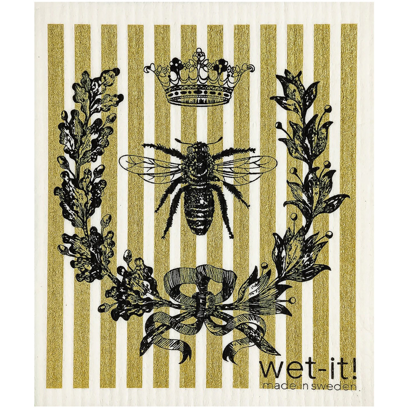 wet-it! French Bee Swedish Cloth - Black/Gold