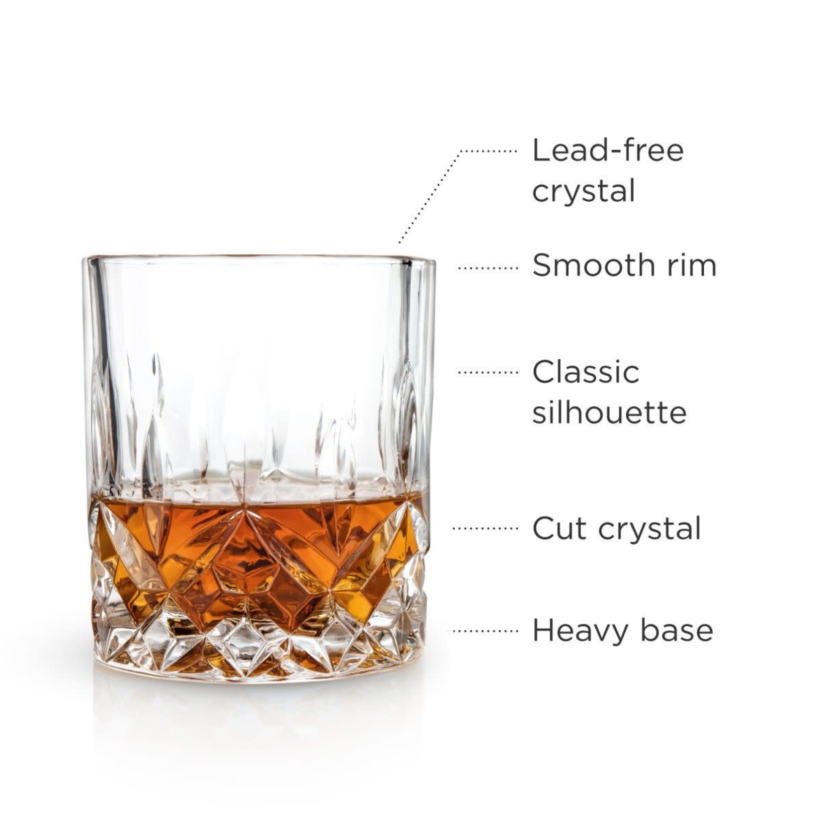 Admiral 9 oz. Crystal Whiskey Glass