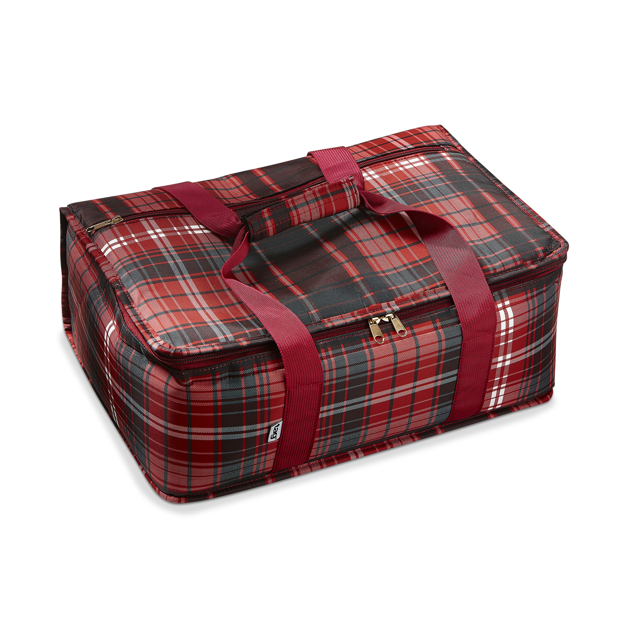 PLAID INSULATED CASSEROLE CARRIER - MULTI - The Fancy Frog Boutique