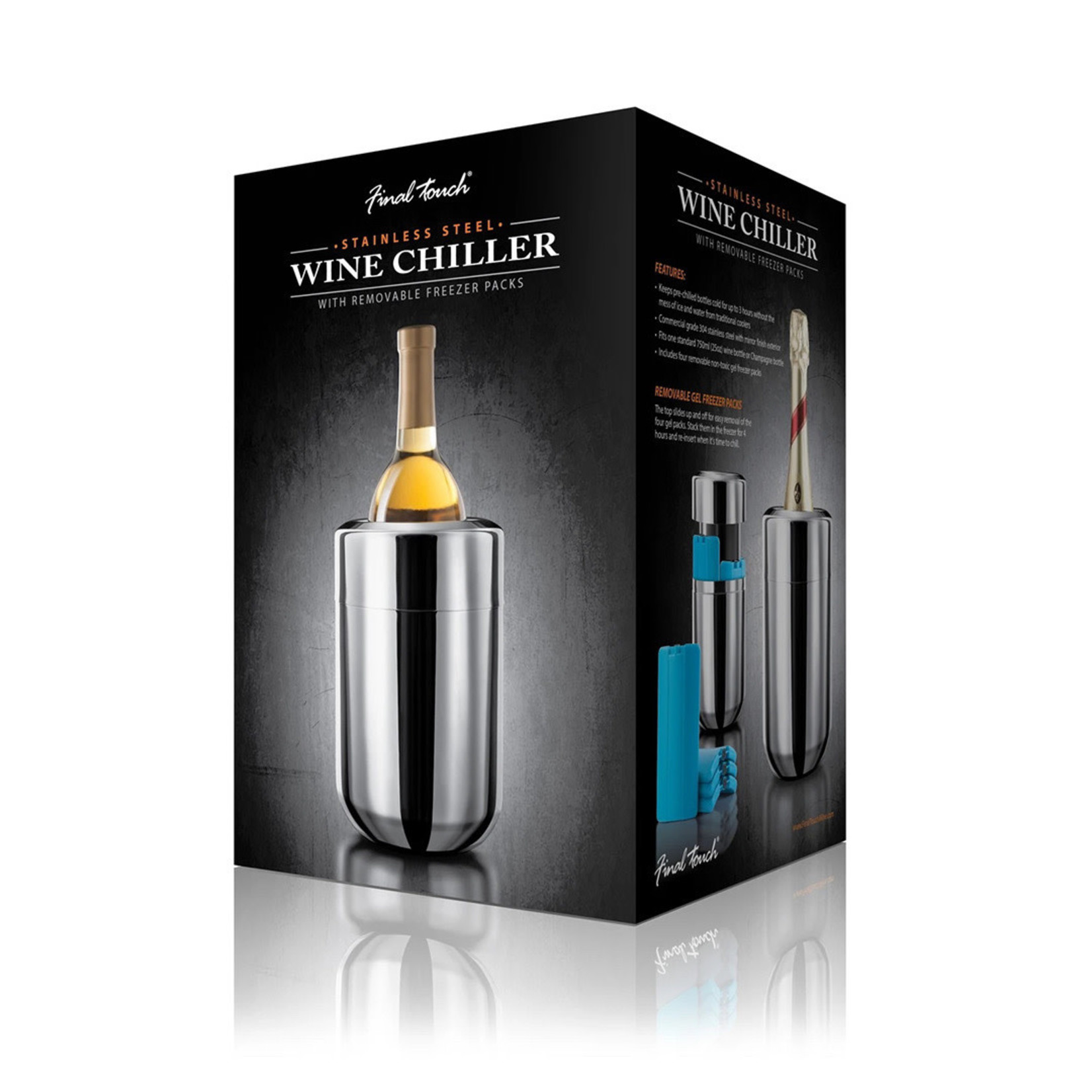 Final Touch STAINLESS STEEL WINE CHILLER