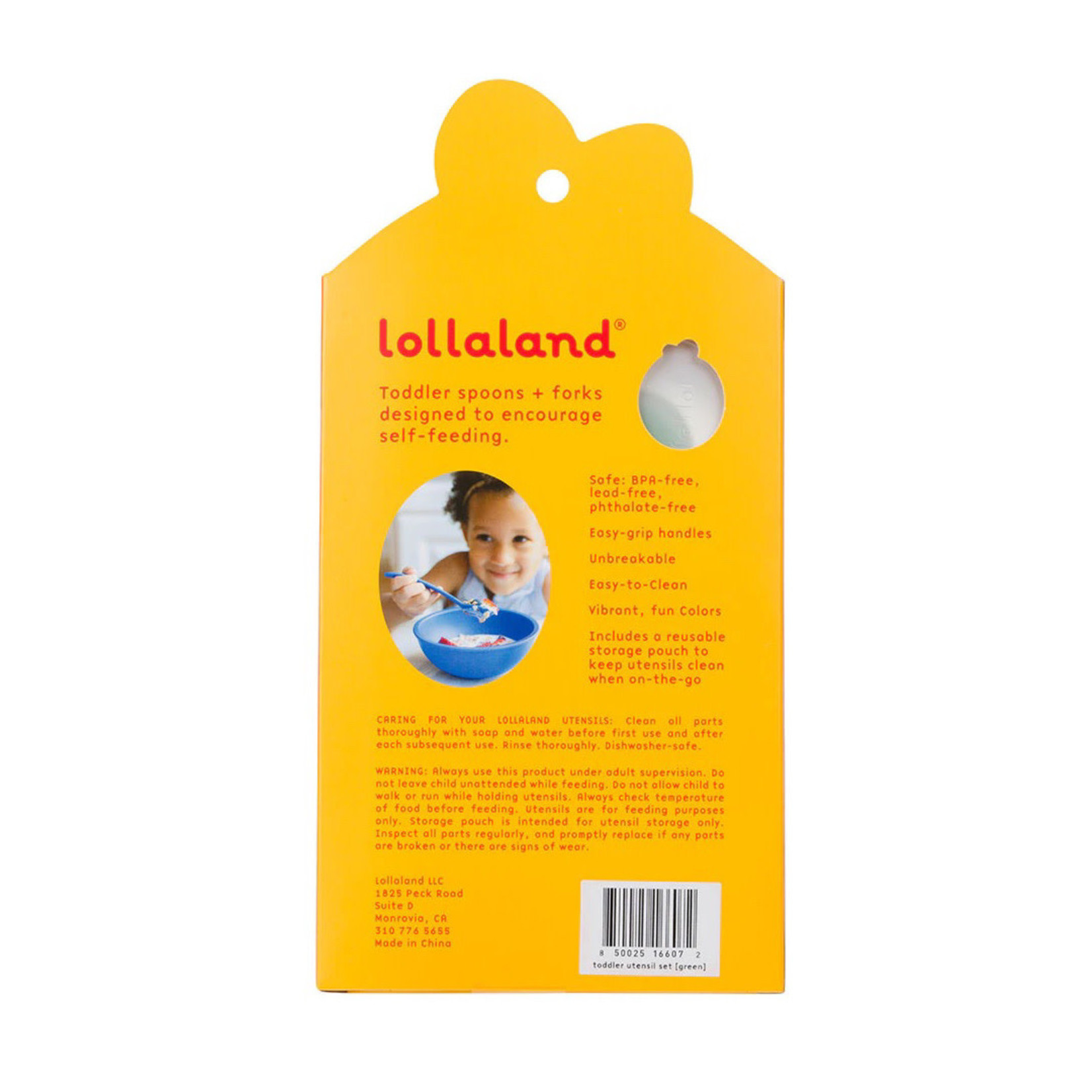 Lollaland Utensil set - 2 spoon /2 fork/ travel pouch - Pink
