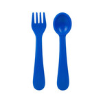 Lollaland Utensil set - 2 spoon /2 fork/ travel pouch - Blue