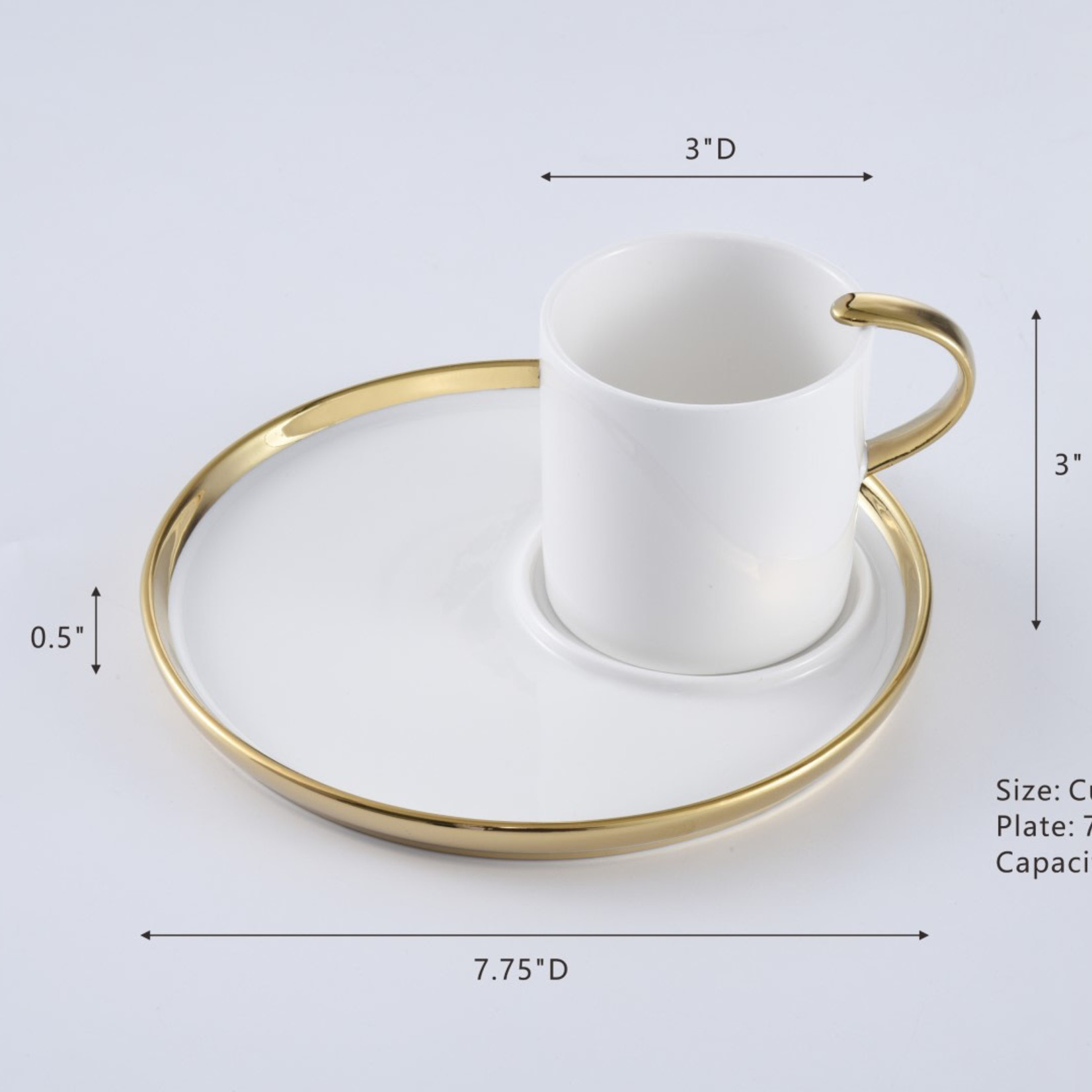 Cappuccino Cup and Plate