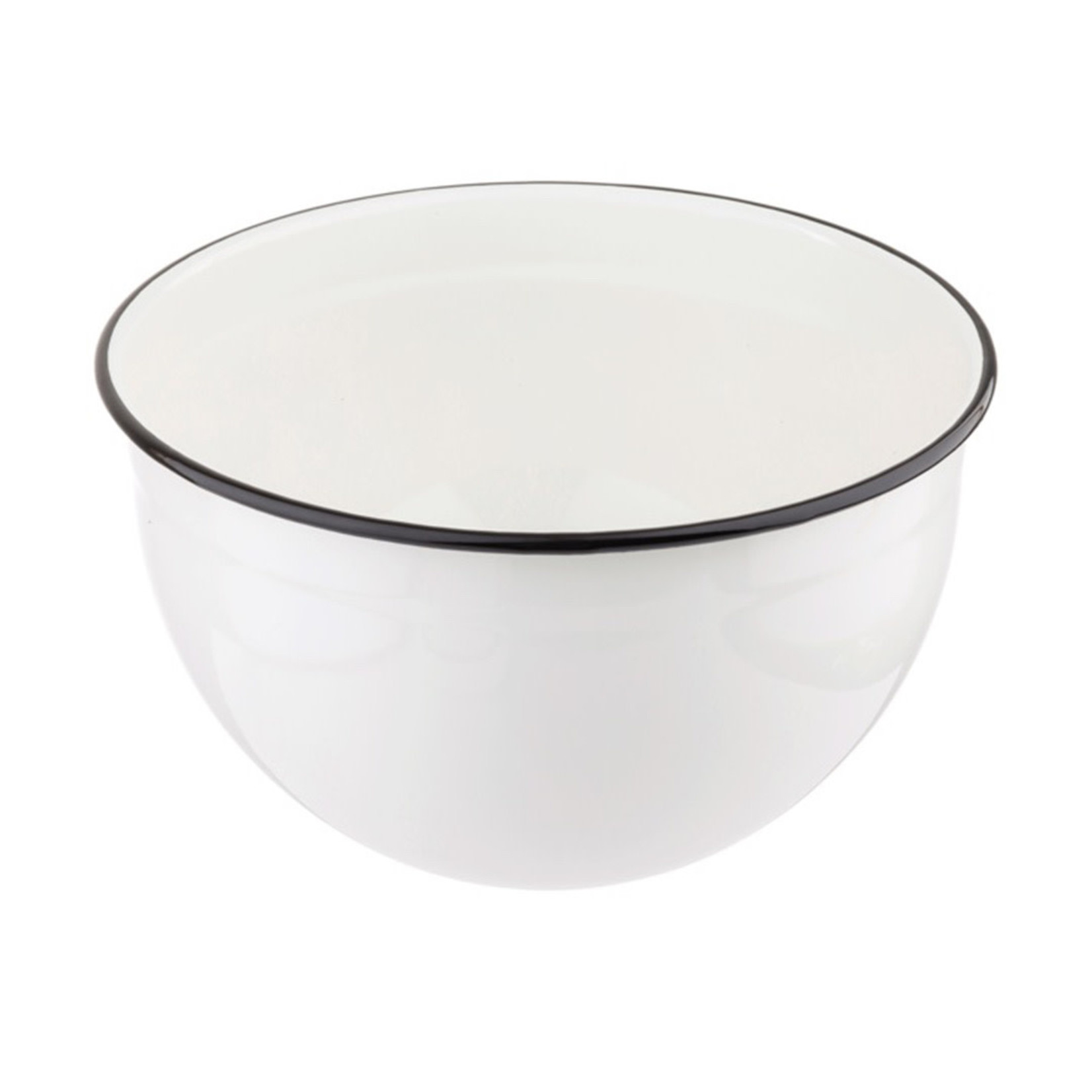 Enamelware Collection(TM) Mixing Bowls, Set of 3 Enamel Coated Steel 1.5  Qt, 3.25 Qt & 5.25 Qt - The Fancy Frog Boutique