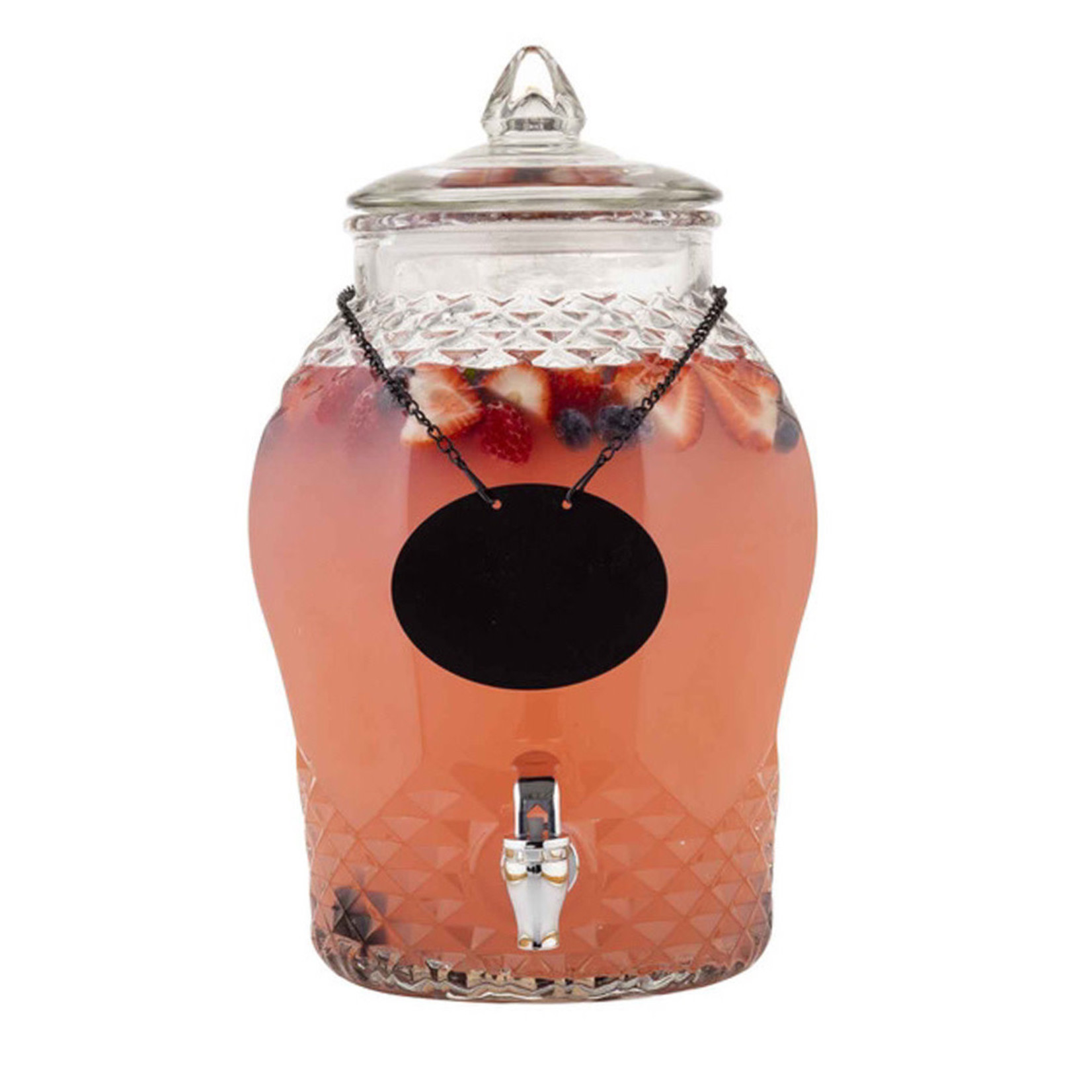 TableCraft Decorative Glass Beverage Dispenser (2 gallon)