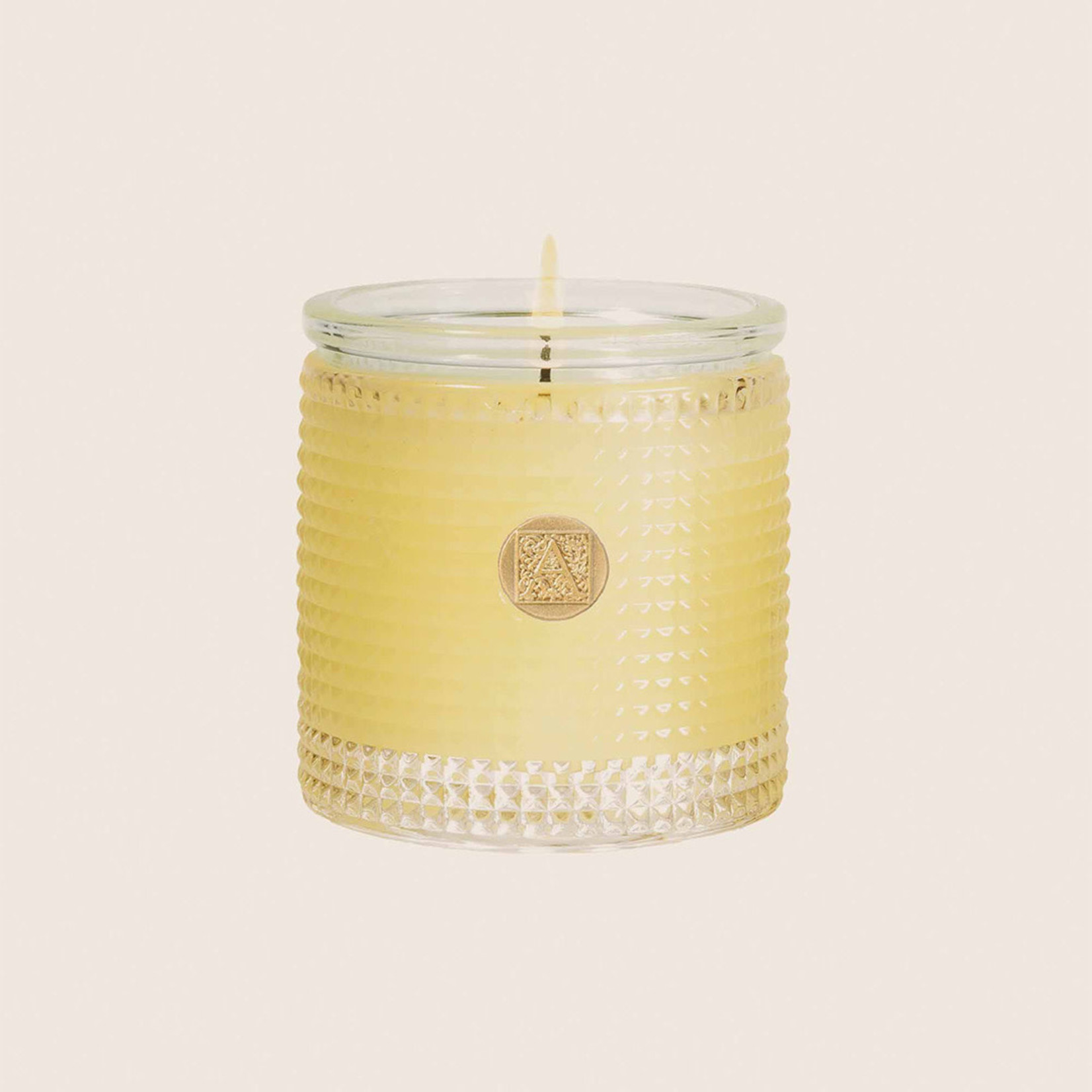 Aromatique Orange & Evergreen - Candle Textured glass 6oz