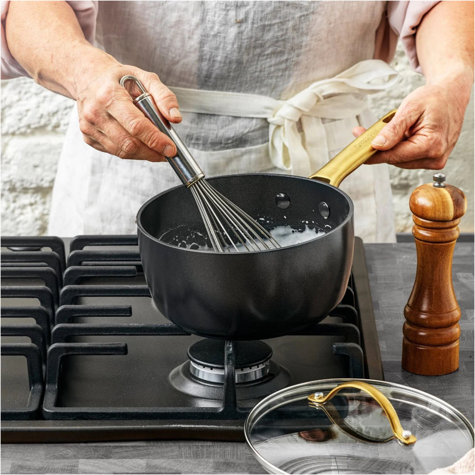 GreenPan Reserve Ceramic Nonstick Frypan, Set of 2 - Black