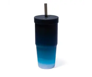 Eco Friendly 32 oz Silicone Tumbler with Straw Moon Beam