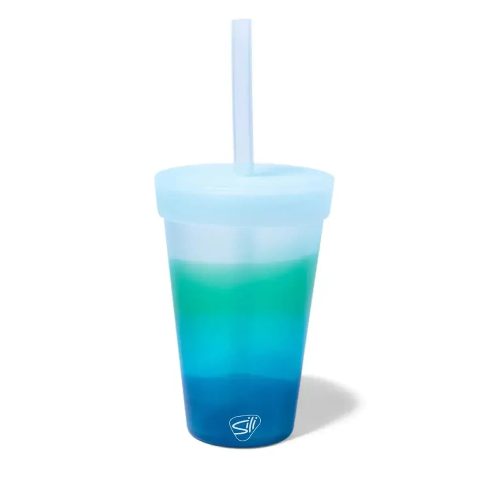 Silicone Straw Tumbler - 16 oz Mountain Air