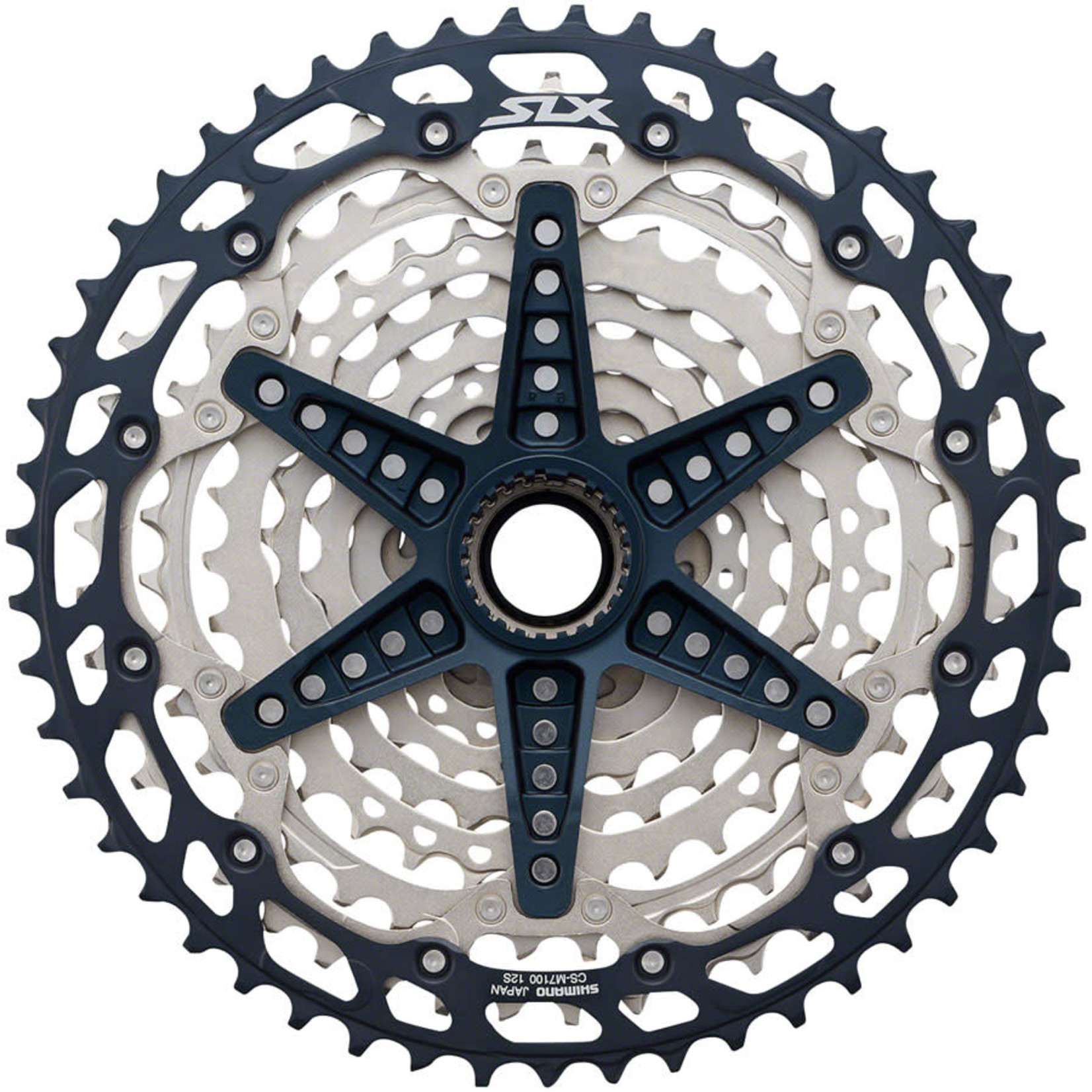Shimano Shimano SLX CS-M7100 Cassette - 12-Speed, 10-51t, Silver/Black, Micro Spline