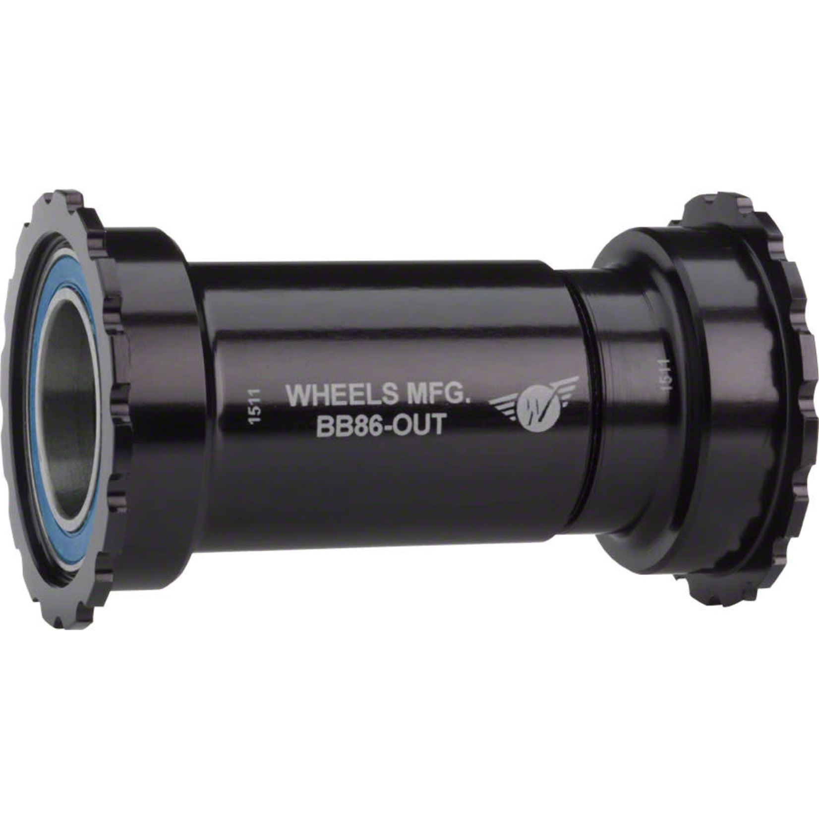 Wheels Manufacturing Wheels Manufacturing BB86/92 Shimano Bottom Bracket with ABEC-3 Bearings Black Cups - Threaded
