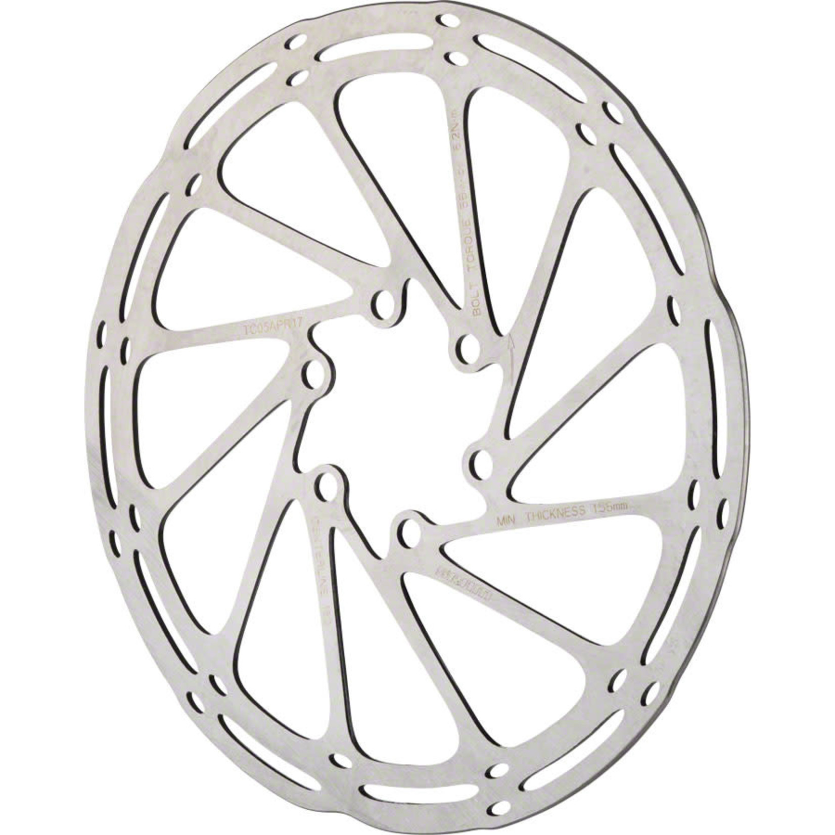 SRAM SRAM CenterLine Disc Brake Rotor - 160mm, 6-Bolt, Silver