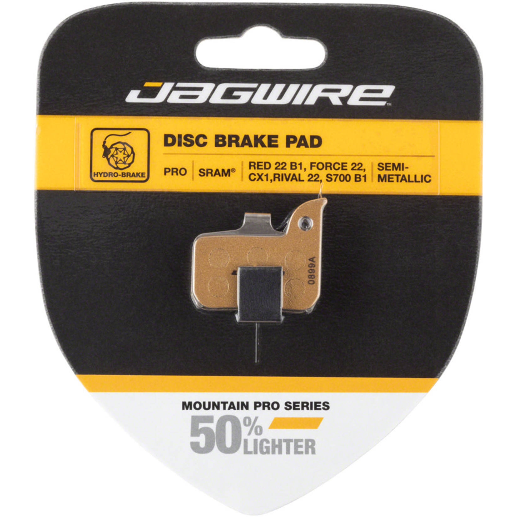 Jagwire Jagwire Pro Alloy Backed Semi-Metallic Disc Brake Pads for SRAM Red 22 B1, Force 22, CX1, Rival 22, S700 B1, Level Ultimate