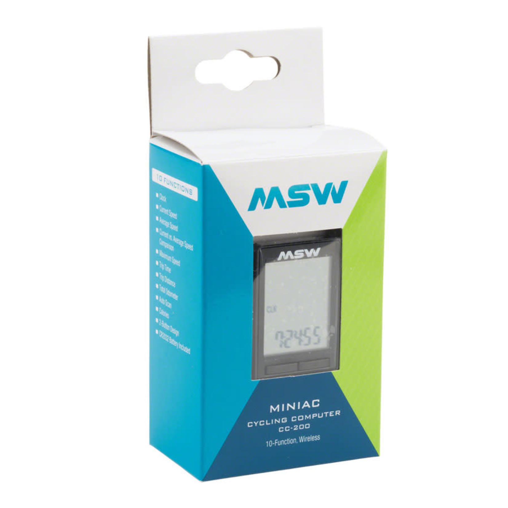 MSW MSW Miniac Wireless Bike Computer - Wireless, Black