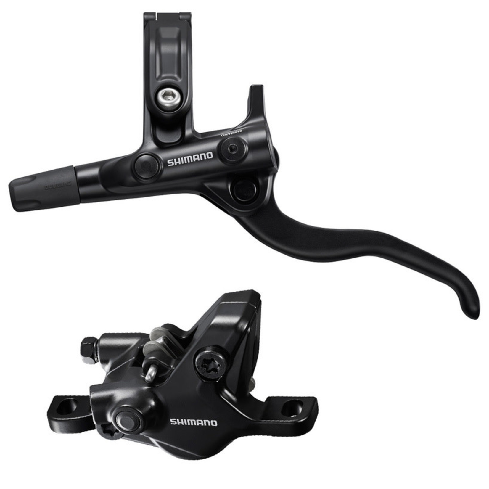 Shimano Shimano Deore BL-M4100/BR-MT410 Disc Brake and Lever - Rear, Hydraulic, Resin Pads, Gray