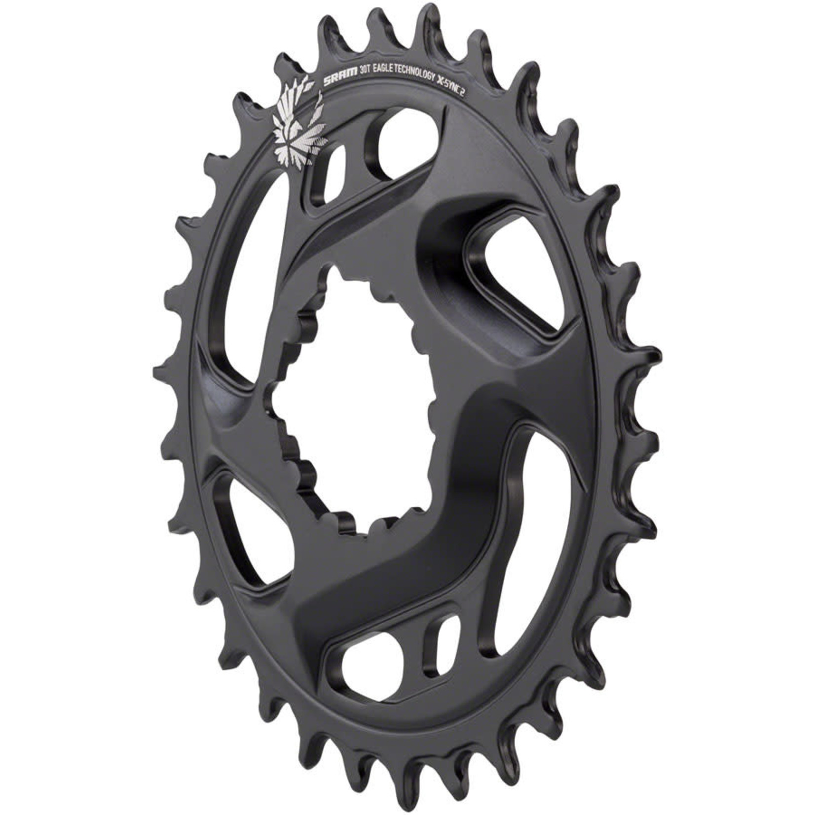 SRAM SRAM X-Sync Eagle 12sp 6mm DM Chainring Forged 30t, Black