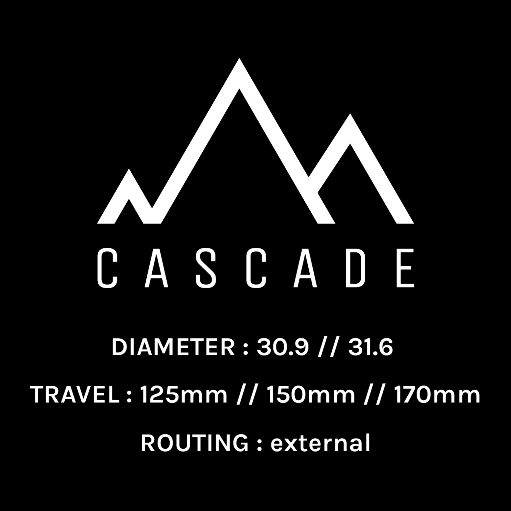 PNW Components PNW CASCADE DROPPER POST - 125 x 30.9mm