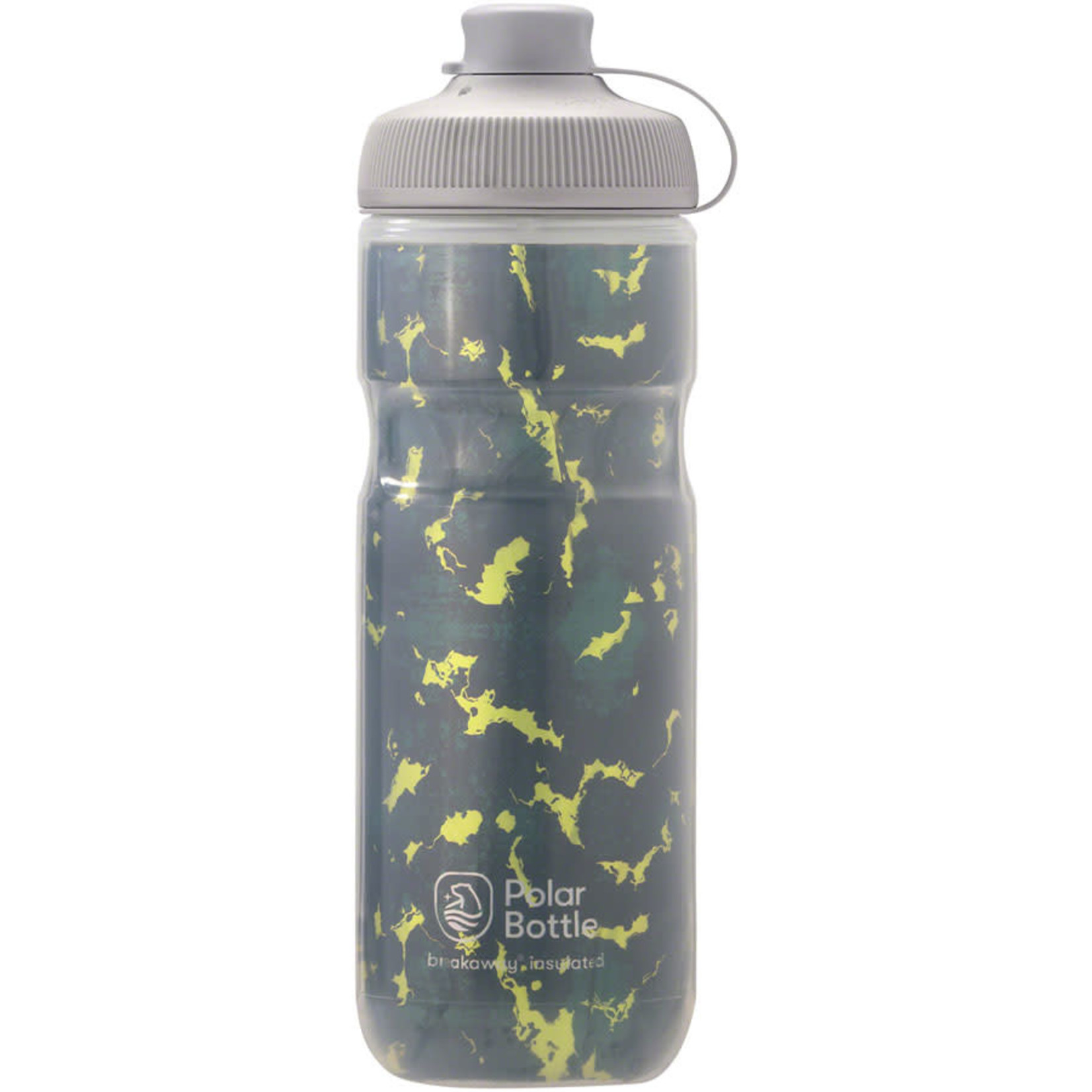 Polar Bottles Polar Bottles Breakaway Muck Insulated Shatter Water Bottle - 20oz, Forest/Lightning