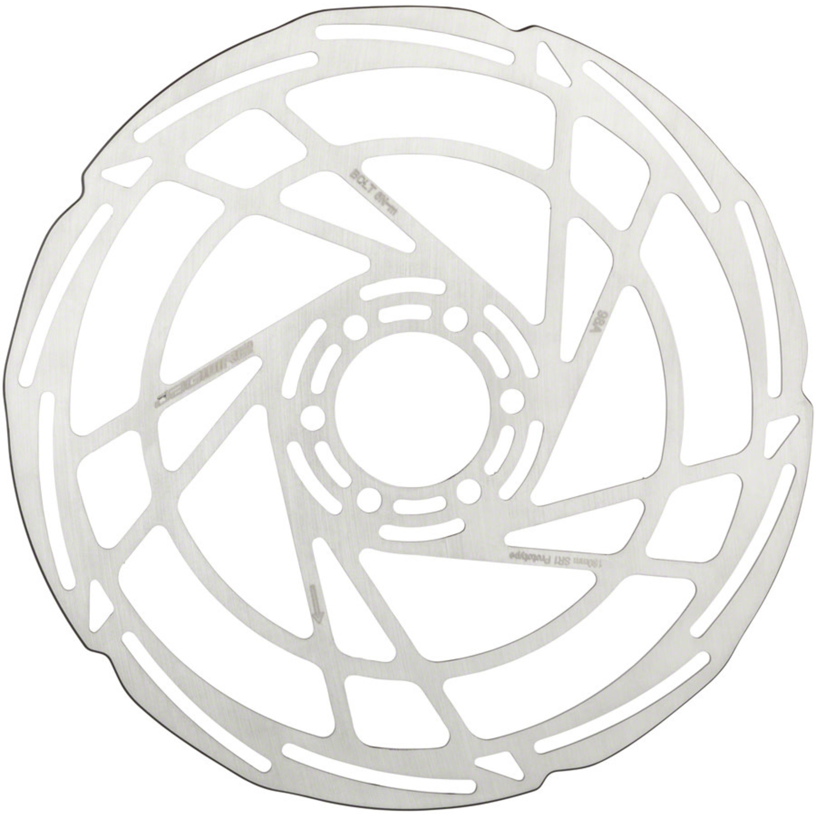 Jagwire Jagwire Sport SR1 Disc Brake Rotor - 180mm, 6-Bolt, Silver