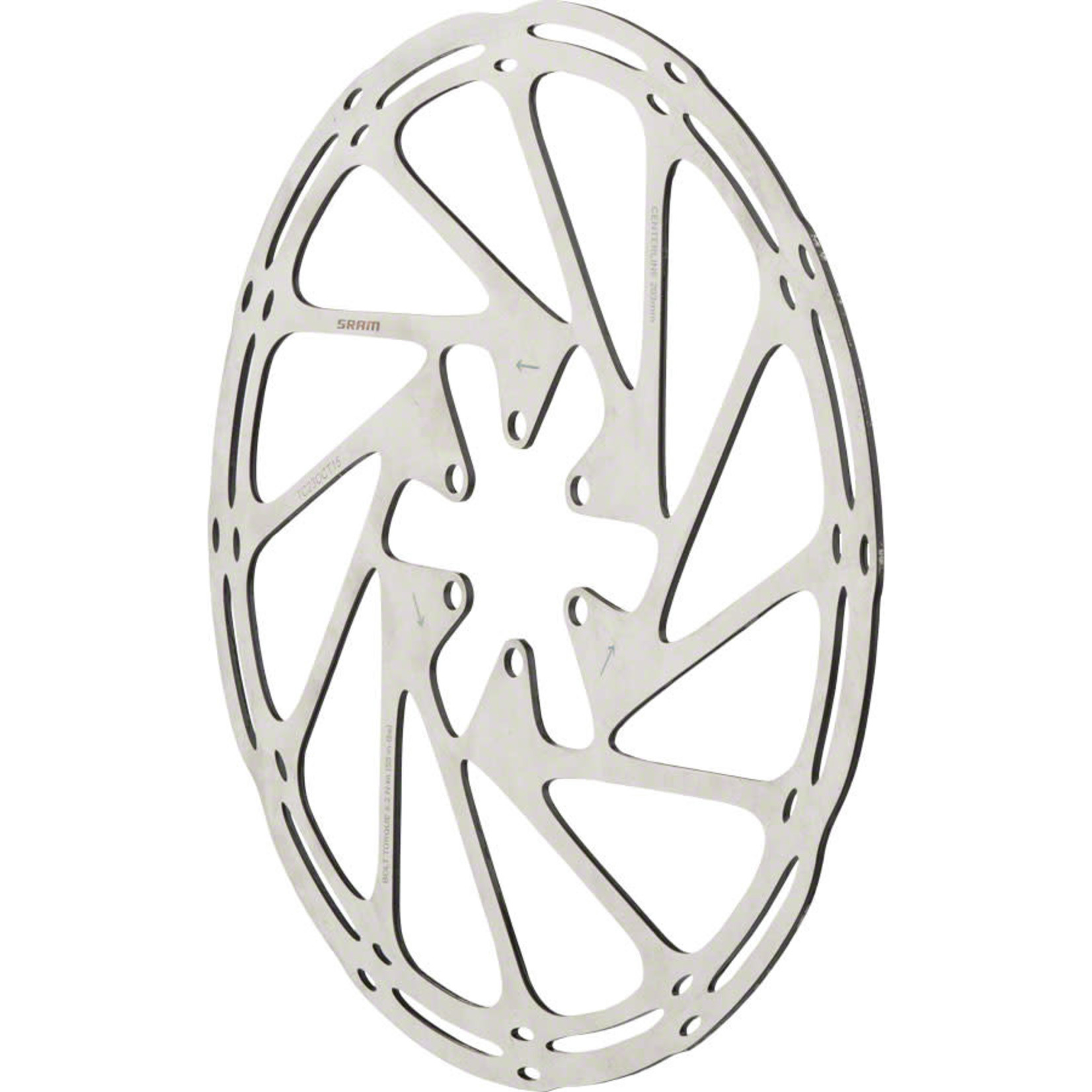 SRAM SRAM CenterLine Disc Brake Rotor - 203mm, 6-Bolt, Silver