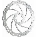 Reverse Reverse Steel Disc Rotor, 180mm - Silver