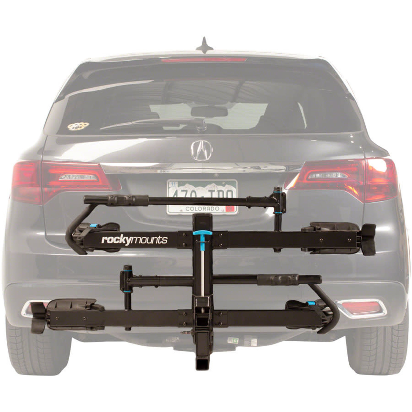 RockyMounts MonoRail Hitch Bike Rack 2Bike, 2" Receiver, Black