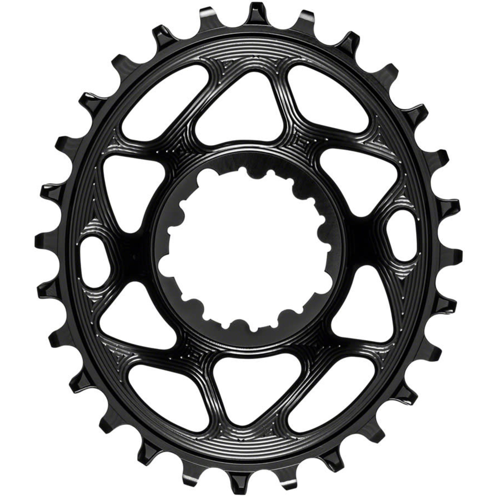 absoluteBLACK absoluteBLACK Oval Narrow-Wide Chainring, SRAM 3-Bolt Direct Mount, 3mm Offset