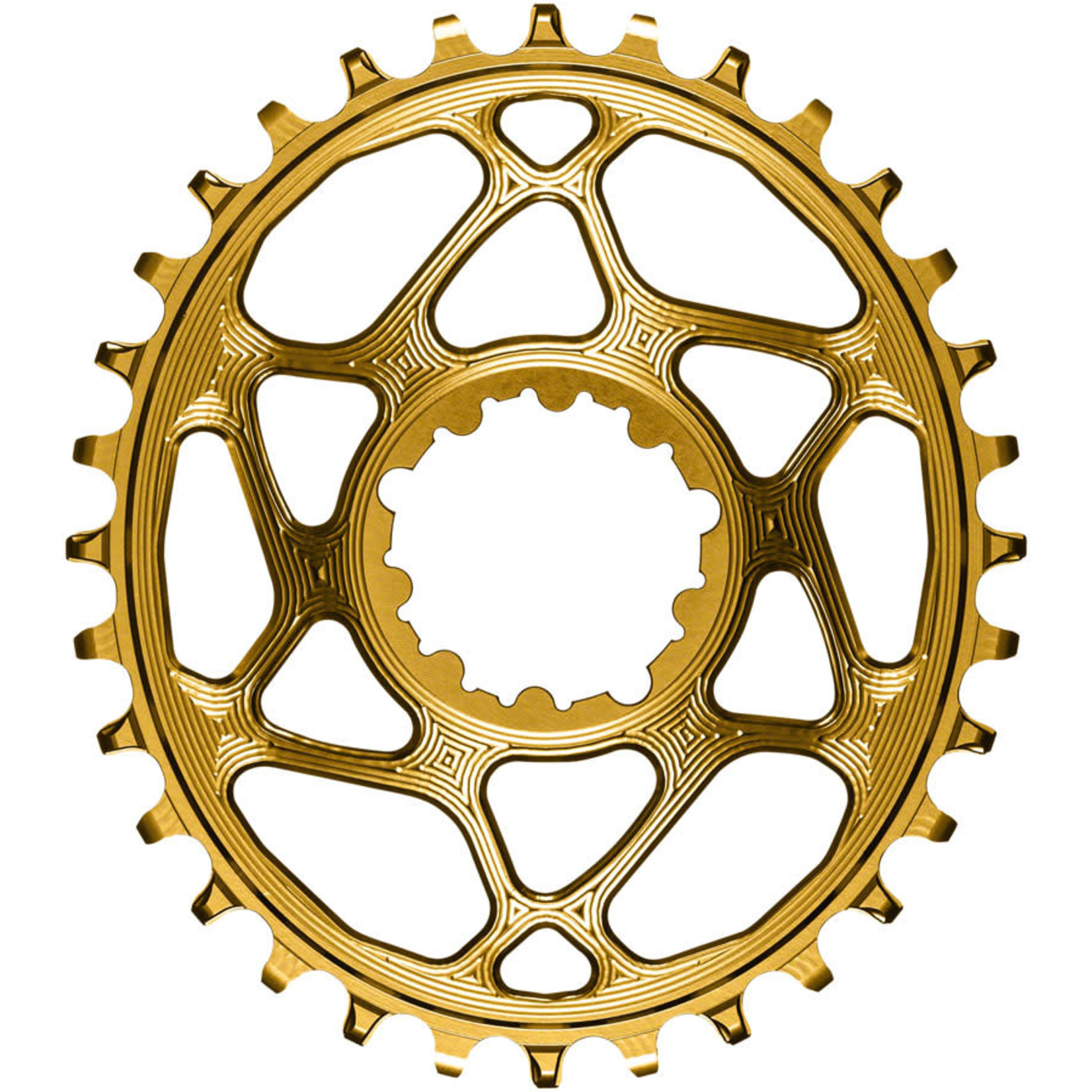 absoluteBLACK absoluteBLACK Oval Narrow-Wide Chainring, SRAM 3-Bolt Direct Mount, 3mm Offset