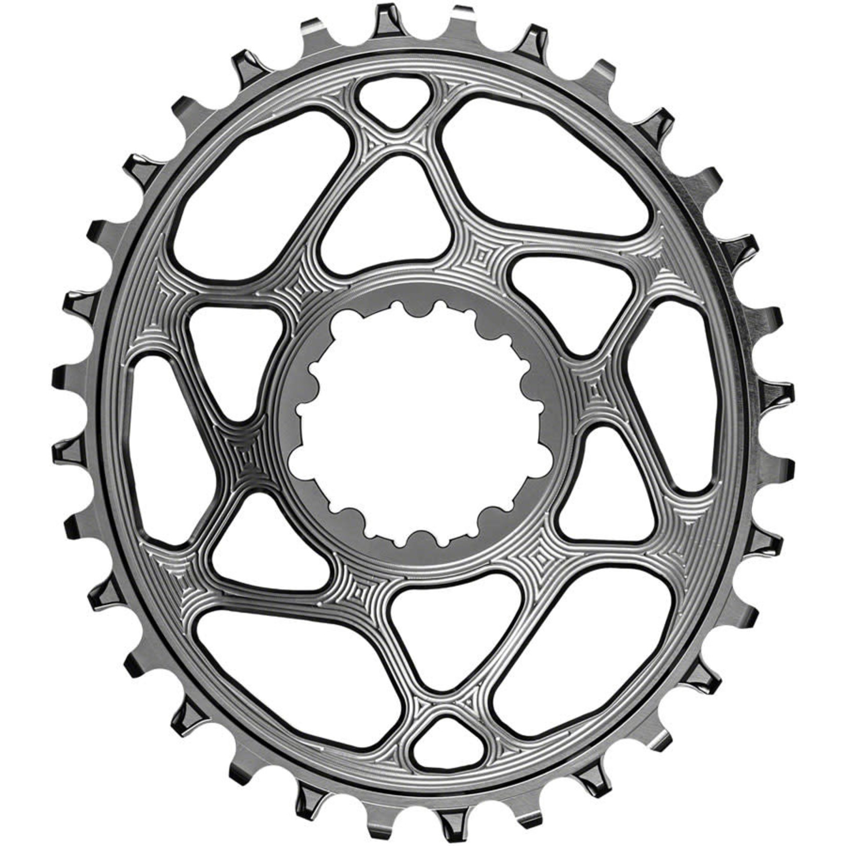 absoluteBLACK absoluteBLACK Oval Narrow-Wide Chainring, SRAM 3-Bolt Direct Mount, 3mm Offset