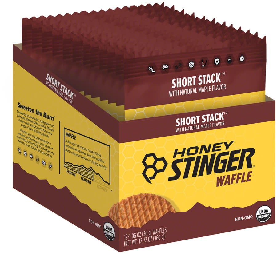 Honey Stinger Organic Waffle Short Stack Maple Single Conifer Bike Shop 