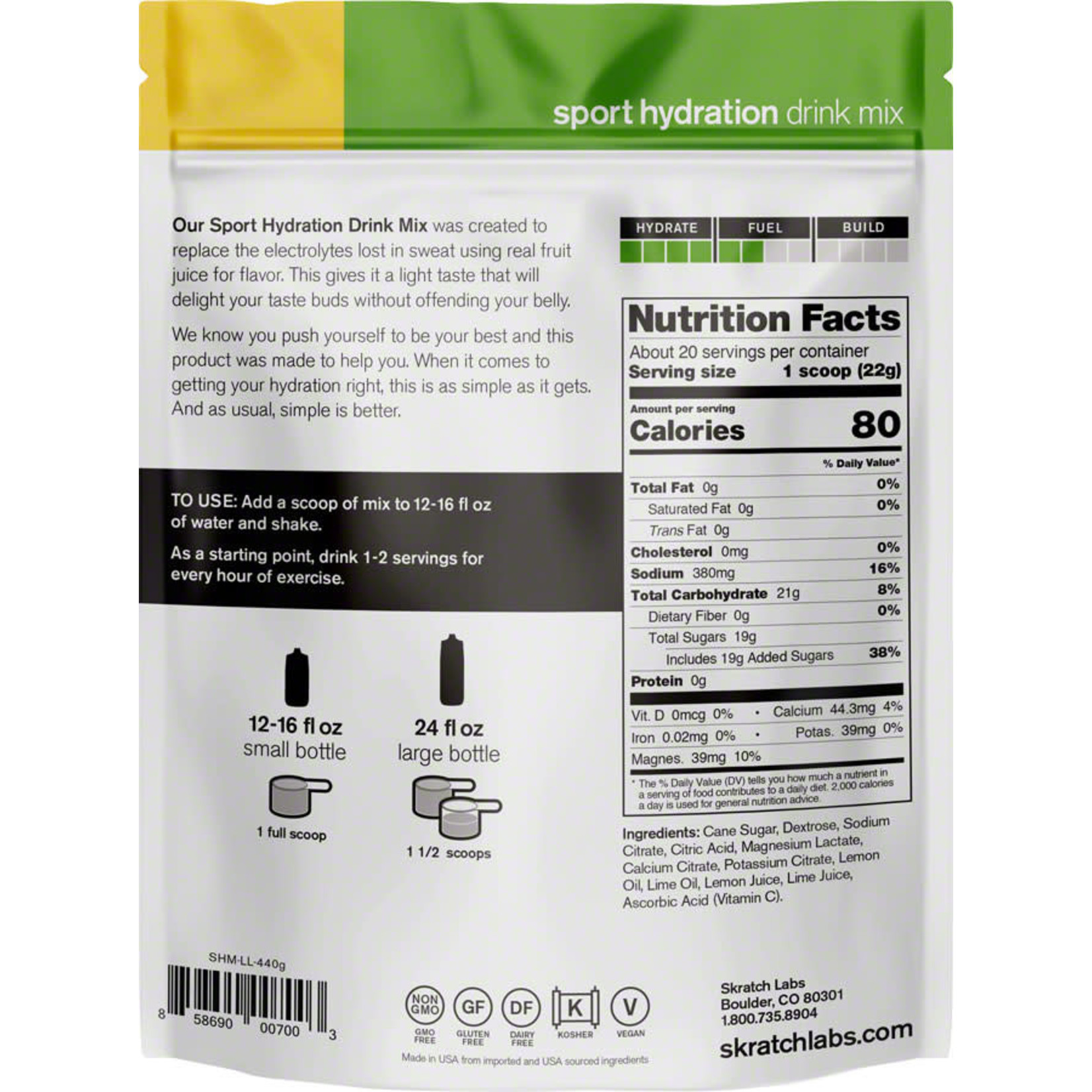 Skratch Labs Skratch Labs Sport Hydration Drink Mix