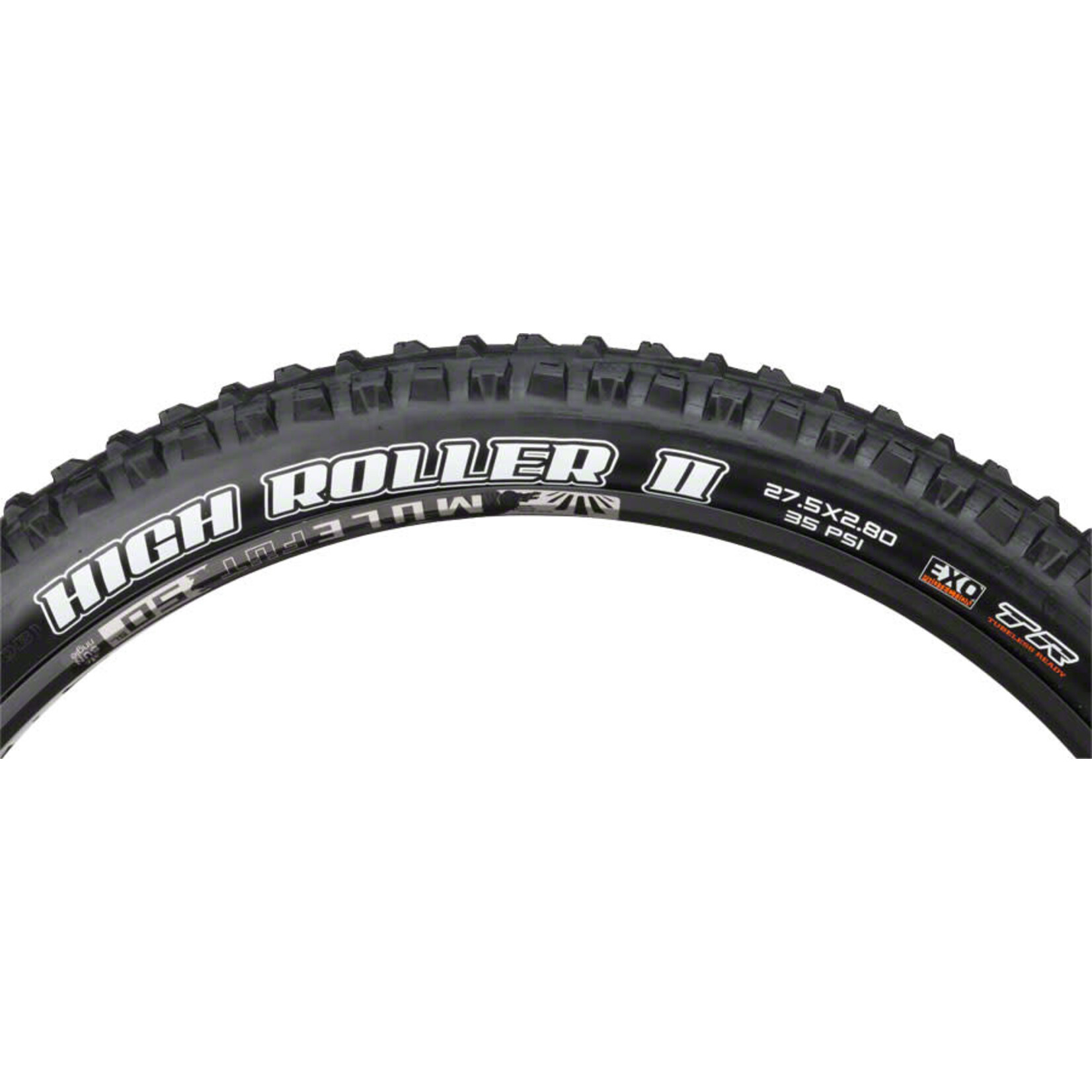 Maxxis Maxxis High Roller II Tire - 27.5 x 2.8 Tubeless Folding Black Dual EXO