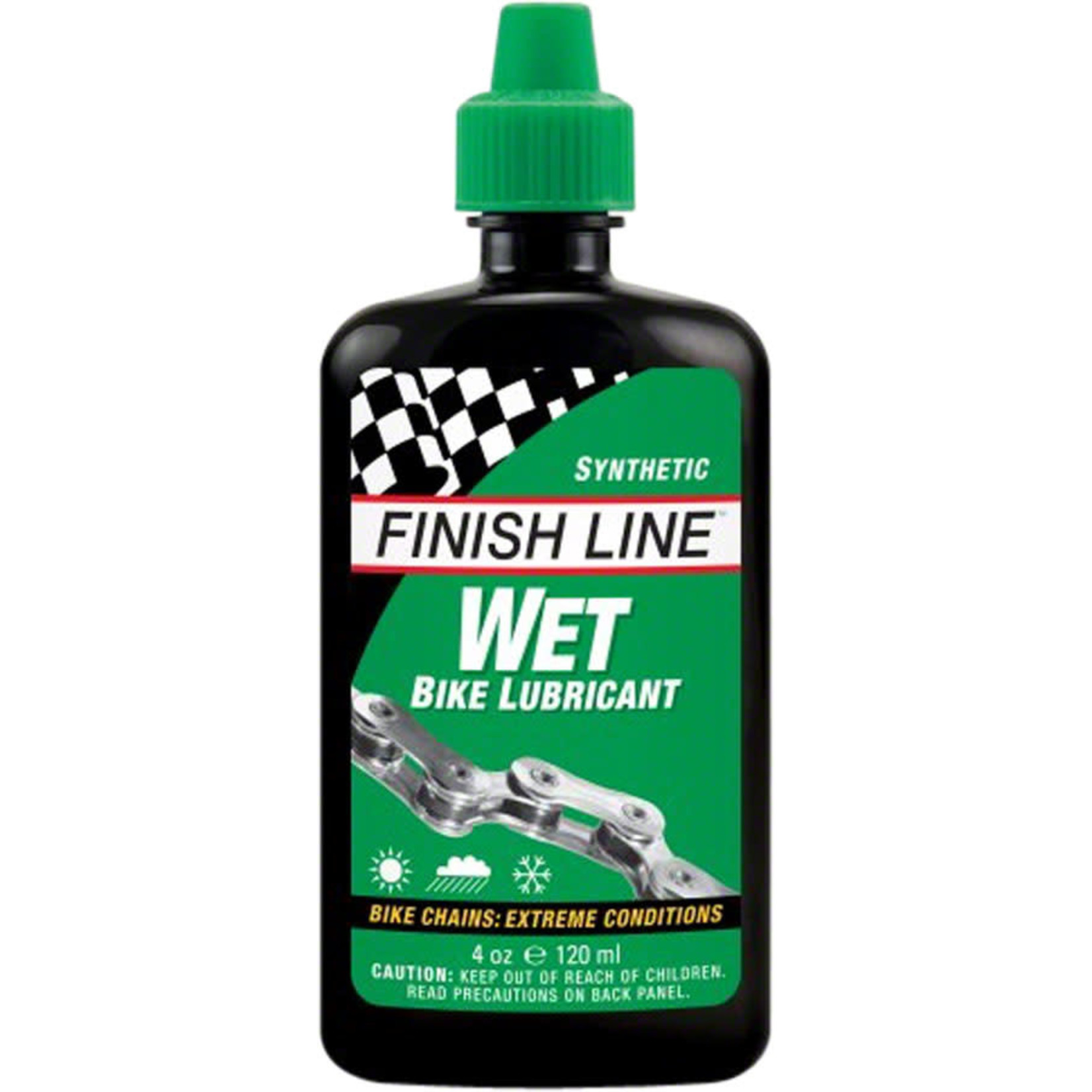 Finish Line Finish Line WET Bike Chain Lube - 4 fl oz Drip