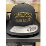Conifer Bike Shop Conifer Bike Shop Hat - Black w/Gold logo - Snap Back