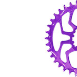 Alugear Alugear SRAM 3 bolt Oval Fat Bike (-4mm offset) Chainring - Size: 28T - Color: Purple