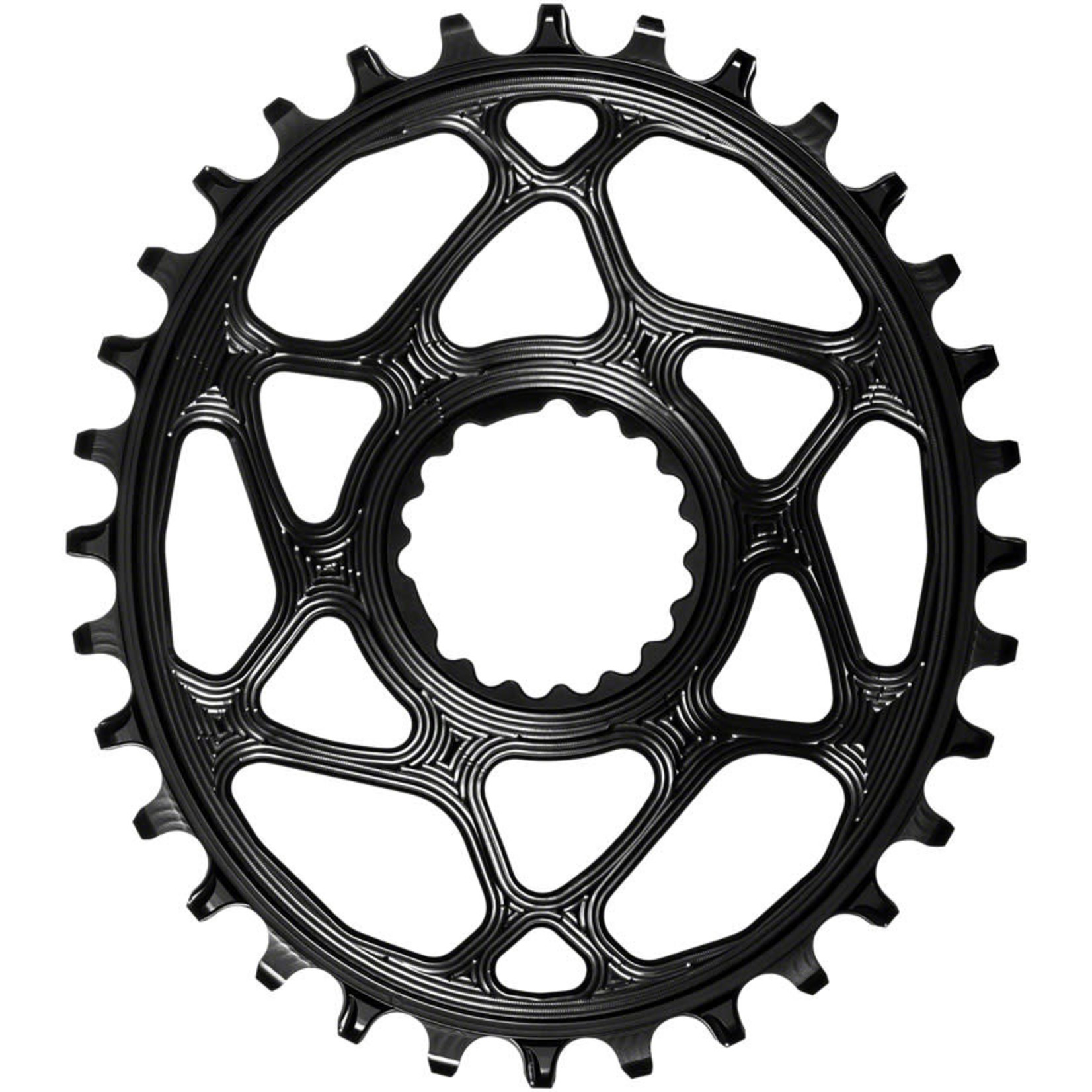 absoluteBLACK absoluteBLACK Oval Narrow-Wide Direct Mount Chainring - 32t Cannondale Hollowgram Direct Mount 3mm Offset Black