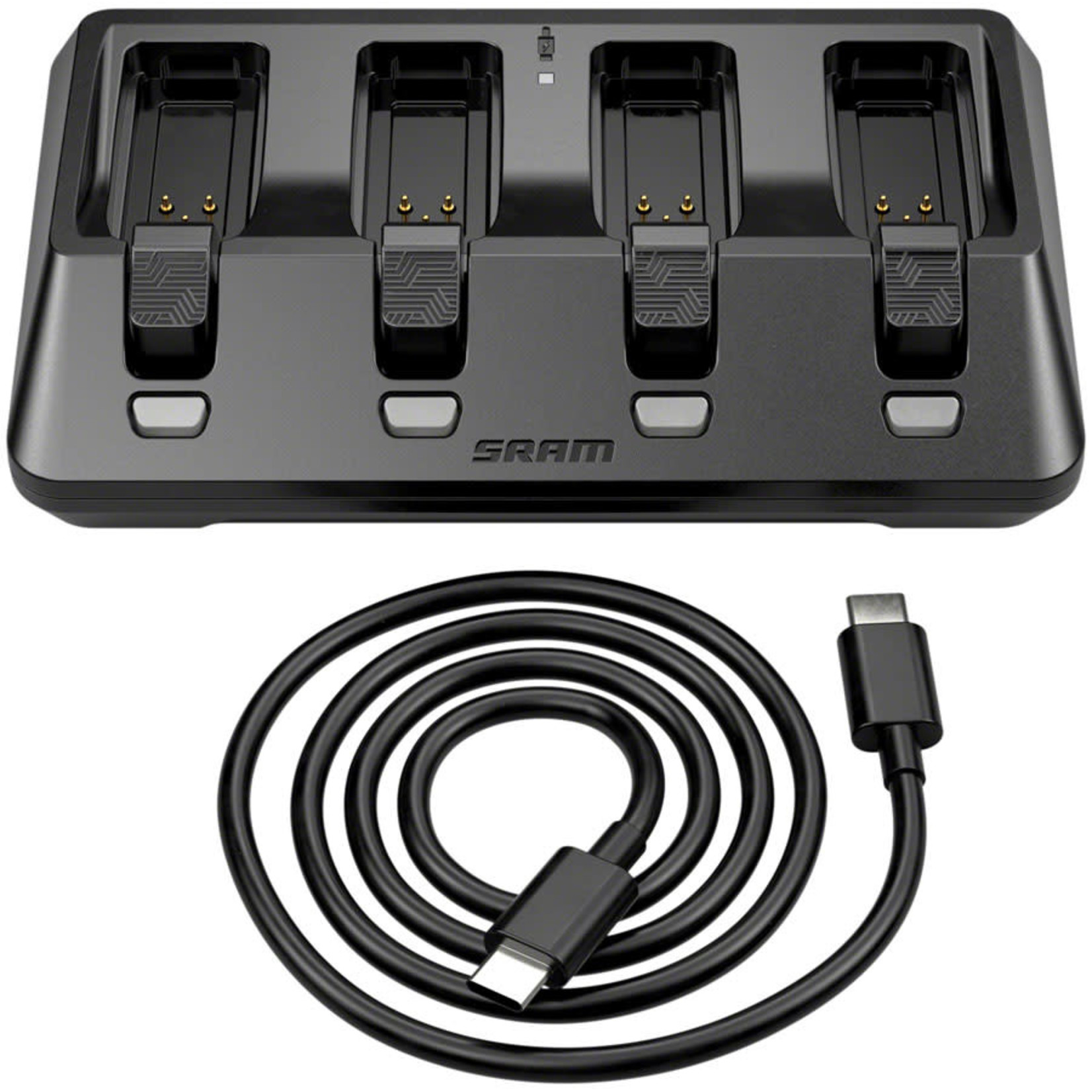 SRAM SRAM AXS eTap 4-Port Battery Base Charger - Includes USB-C Cord (Batteries not included)