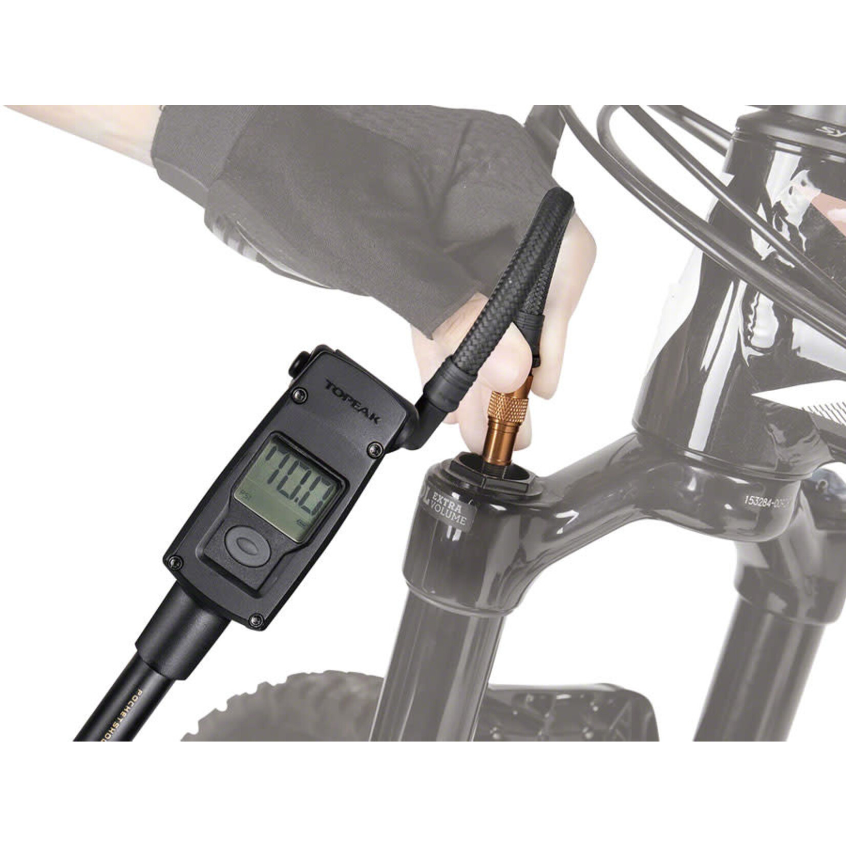 Topeak Topeak Pocket Shock Digital Pump, 300 psi