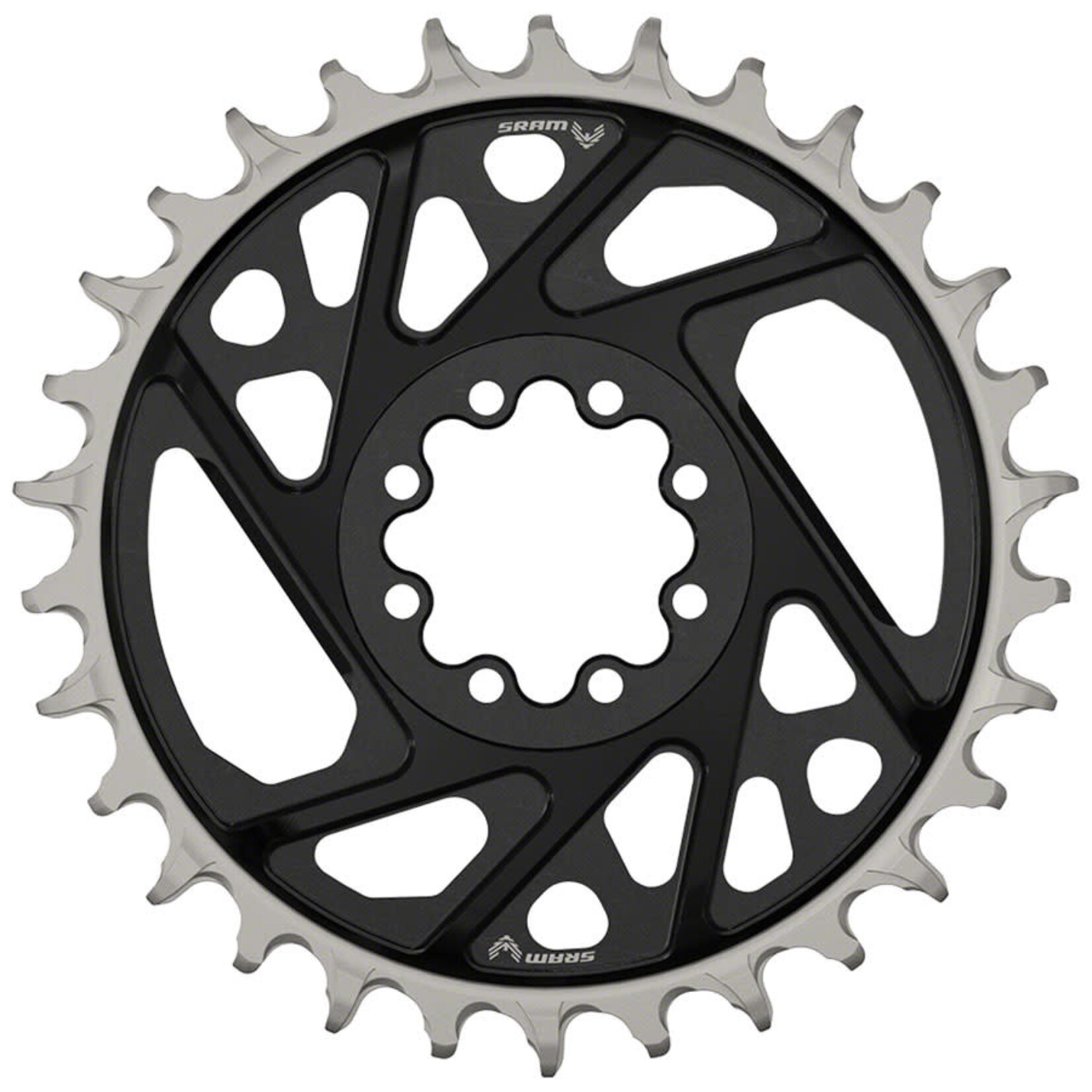 SRAM Chain Ring T-TYPE 30T Direct Mount 3mm Offset Eagle (including 8 bolts) Black - XX D1