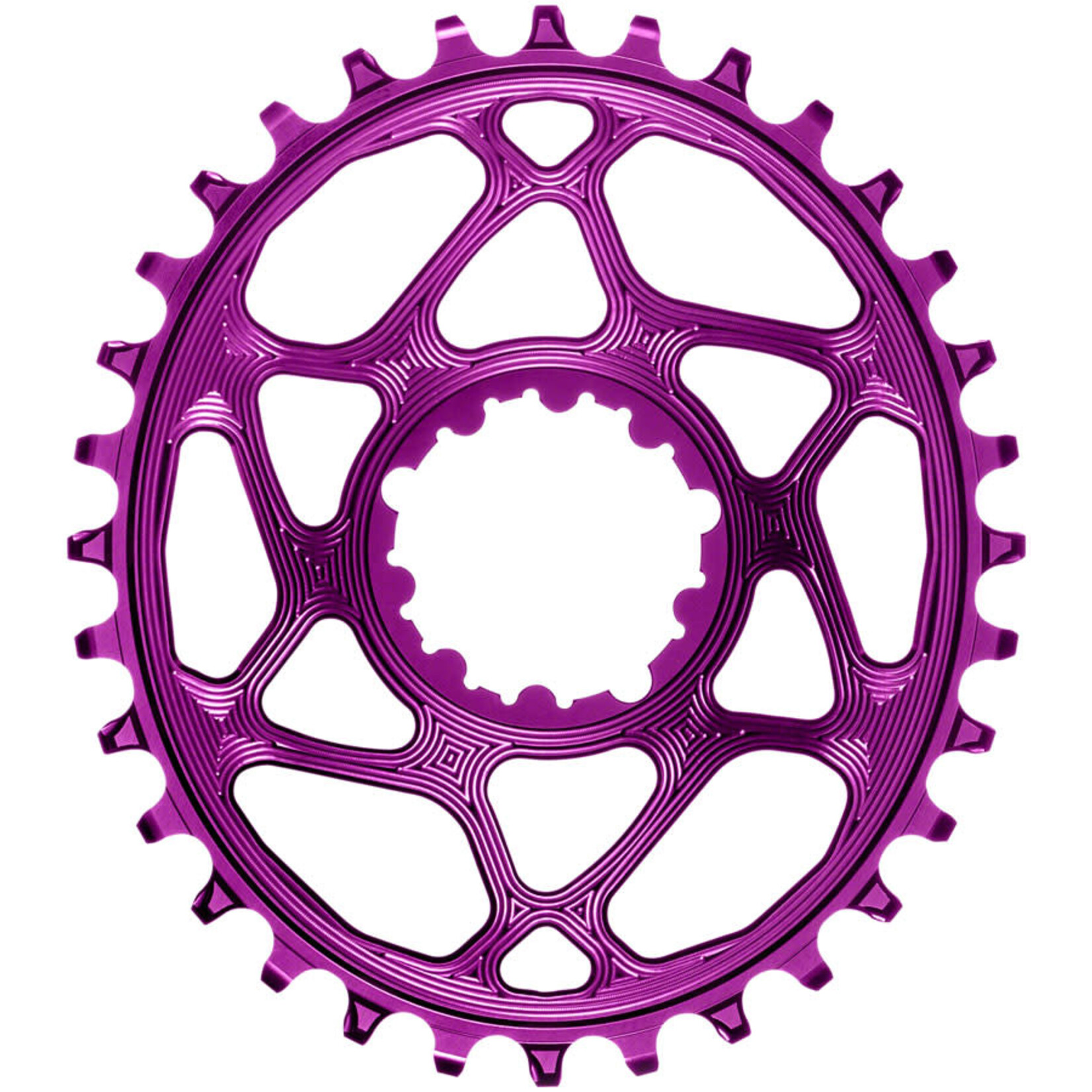 absoluteBLACK absoluteBLACK Oval Narrow-Wide Chainring, SRAM 3-Bolt Direct Mount, 3mm Offset